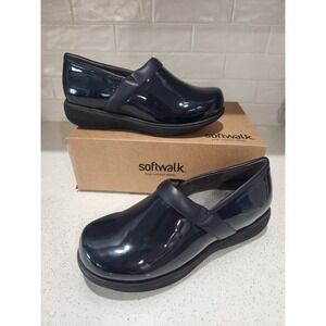 New Women's SOFTWALK Meredith Sport Navy Slip-On Professional Shoes Size 11